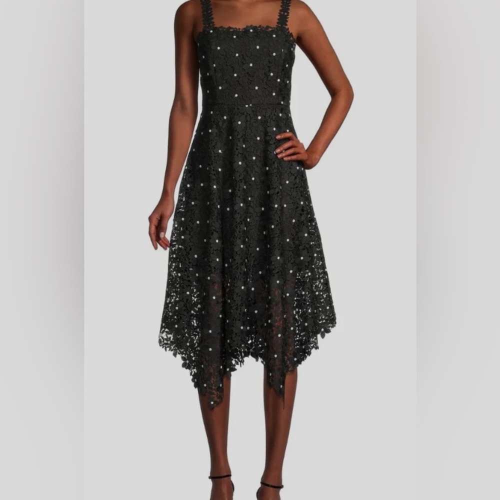 NWT MILLY Yara Daisy lace Midi Dress. Size 12.